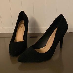 Black Suede heels